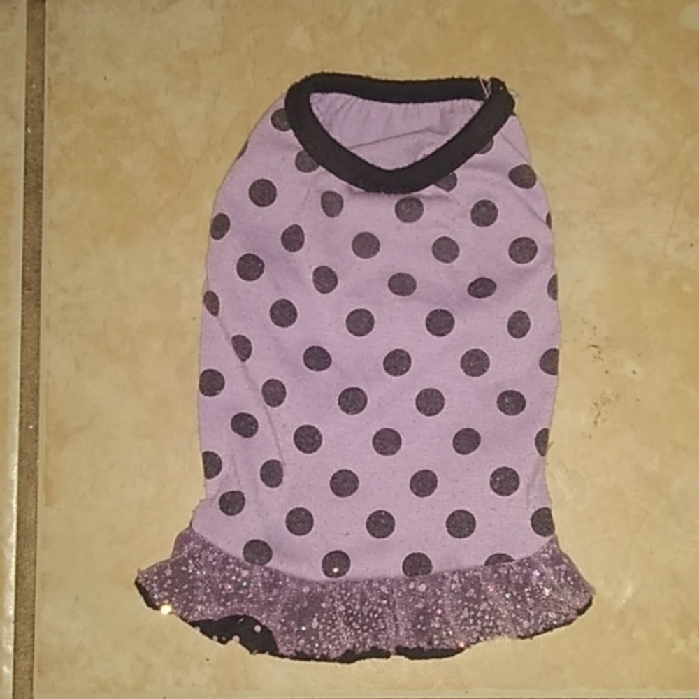Bret Michaels Pets Rock Purple Polka Dot Shirt